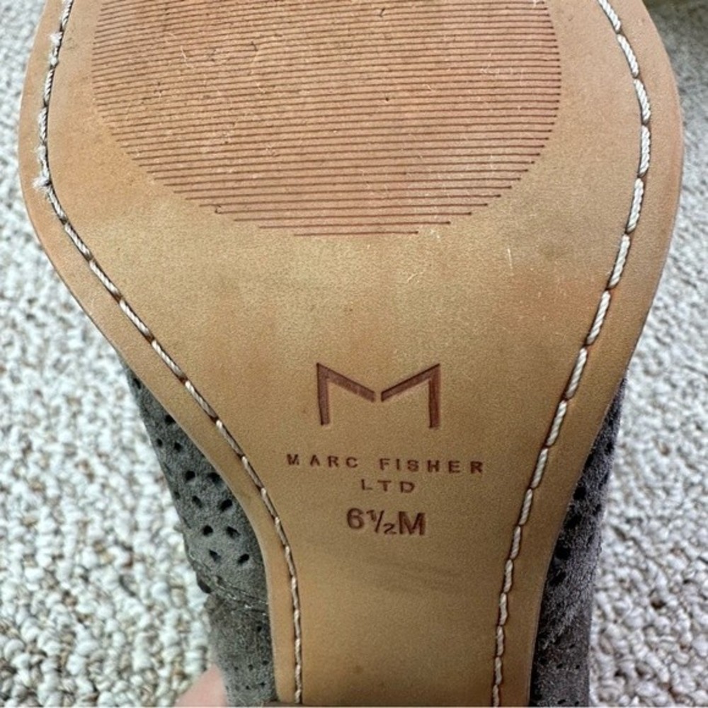 Marc Fisher Daire Perforated Gray Bootie - image 7
